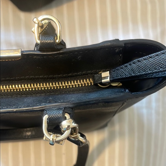 Coach Black Leather Tote Bag - Picture 7 of 9